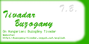 tivadar buzogany business card