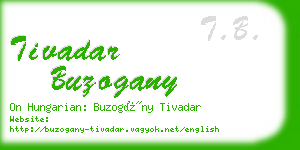 tivadar buzogany business card